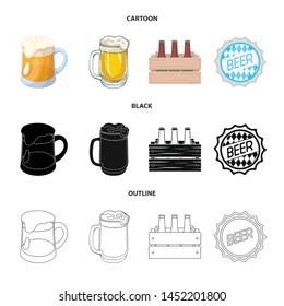 Isolated object of minimal and pint icon. Collection of minimal and craft stock symbol for web.