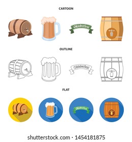 Isolated object of minimal and pint icon. Set of minimal and craft stock vector illustration.