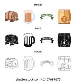 Isolated object of minimal and pint icon. Collection of minimal and craft stock vector illustration.