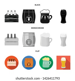 Isolated object of minimal and pint sign. Collection of minimal and craft vector icon for stock.