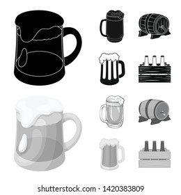 Isolated object of minimal and pint symbol. Collection of minimal and craft vector icon for stock.