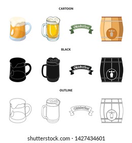 Isolated object of minimal and pint symbol. Collection of minimal and craft stock symbol for web.