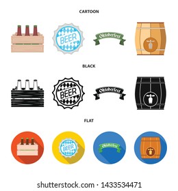 Isolated object of minimal and pint symbol. Set of minimal and craft stock symbol for web.