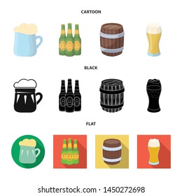 Isolated object of minimal and pint symbol. Set of minimal and craft stock symbol for web.