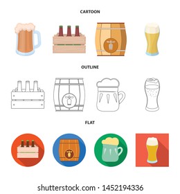 Isolated object of minimal and pint symbol. Collection of minimal and craft stock symbol for web.