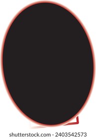 Objeto aislado de espejo y logotipo de círculo. Gráfico de ilustraciones del vector de espejo y material metálico.