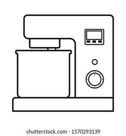 Isolated object of mixer and appliance logo. Graphic of mixer and mix stock symbol for web.