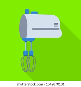 Isolated object of mixer and whisk icon. Web element of mixer and kitchen stock symbol for web.
