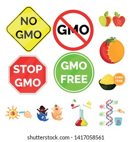 Isolated object of modified and genetically icon. Collection of modified and science vector icon for stock.