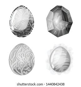 Isolated object of monster and fantasy icon. Collection of monster and big vector icon for stock.