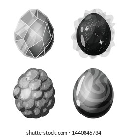 Isolated object of monster and fantasy icon. Collection of monster and big vector icon for stock.