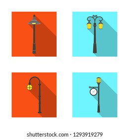 Isolated object of moon and holiday icon. Collection of moon and ramadan stock symbol for web.
