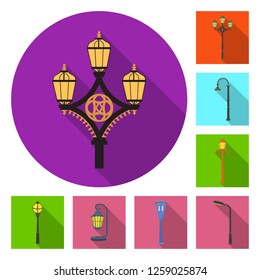 Isolated object of moon and holiday logo. Collection of moon and ramadan stock vector illustration.