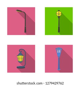 Isolated object of moon and holiday sign. Set of moon and ramadan stock vector illustration.