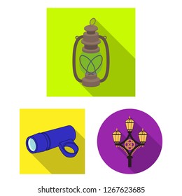 Isolated object of moon and holiday symbol. Collection of moon and ramadan vector icon for stock.