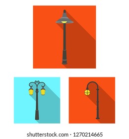 Isolated object of moon and holiday symbol. Set of moon and ramadan stock vector illustration.