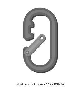 Isolated object of mountaineering and peak icon. Set of mountaineering and camp stock symbol for web.