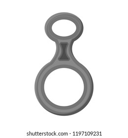 Isolated object of mountaineering and peak icon. Set of mountaineering and camp vector icon for stock.