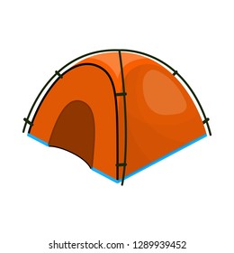 Isolated object of mountaineering and peak icon. Set of mountaineering and camp vector icon for stock.