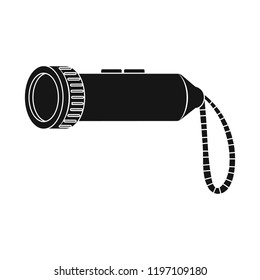 Isolated object of mountaineering and peak sign. Collection of mountaineering and camp stock symbol for web.