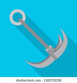 Isolated object of mountaineering and peak symbol. Set of mountaineering and camp stock vector illustration.