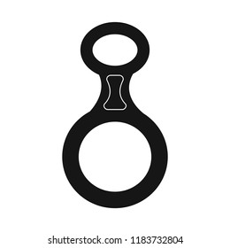 Isolated object of mountaineering and peak symbol. Set of mountaineering and camp vector icon for stock.