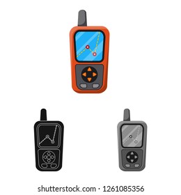 Isolated object of mountaineering and peak symbol. Collection of mountaineering and camp stock symbol for web.