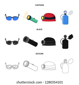 Isolated object of mountaineering and peak symbol. Set of mountaineering and camp vector icon for stock.