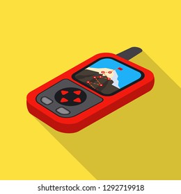 Isolated object of mountaineering and peak symbol. Collection of mountaineering and camp stock symbol for web.