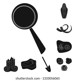 Isolated object of museum and attributes  symbol. Collection of museum and historical stock symbol for web.