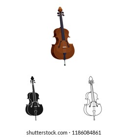 Isolated object of music and tune icon. Collection of music and tool stock symbol for web.