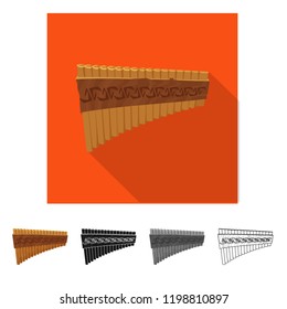 Isolated object of music and tune icon. Collection of music and tool vector icon for stock.
