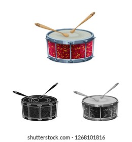 Isolated object of music and tune icon. Collection of music and tool stock symbol for web.