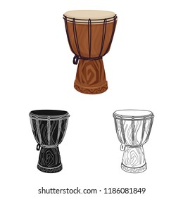 Isolated object of music and tune logo. Set of music and tool stock symbol for web.