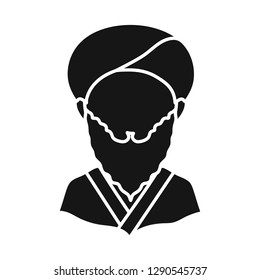 Isolated object of nation and race  icon. Set of nation and user vector icon for stock.