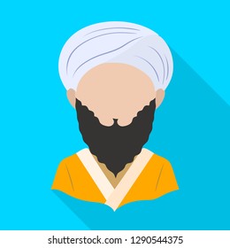 Isolated object of nation and race  logo. Set of nation and user vector icon for stock.