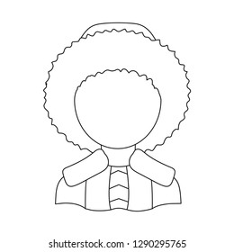 Isolated object of nation and race  sign. Set of nation and user vector icon for stock.