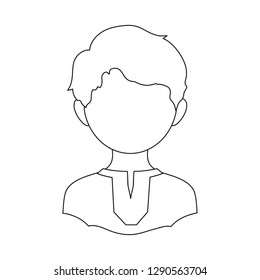 Isolated object of nation and race  sign. Collection of nation and user stock symbol for web.
