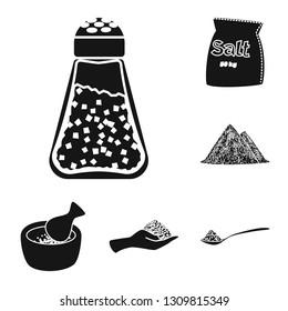 Isolated object of natural and baking   symbol. Collection of natural and food stock vector illustration.