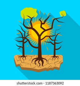Isolated object of natural and disaster icon. Collection of natural and risk stock vector illustration.