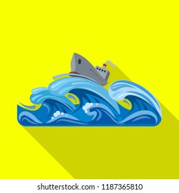 Isolated object of natural and disaster icon. Set of natural and risk vector icon for stock.