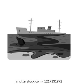 Isolated object of natural and disaster sign. Collection of natural and risk stock vector illustration.