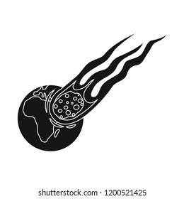 Isolated object of natural and disaster symbol. Collection of natural and risk stock symbol for web.