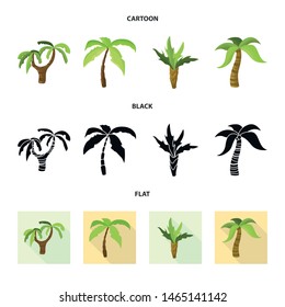 Isolated object of nature and flora logo. Collection of nature and ecology vector icon for stock.