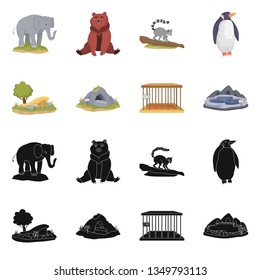 Isolated object of nature  and fun  icon. Collection of nature  and entertainment stock symbol for web.