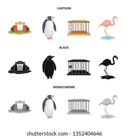 Isolated object of nature  and fun  icon. Set of nature  and entertainment stock vector illustration.