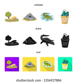 Isolated object of nature  and fun  icon. Collection of nature  and entertainment stock symbol for web.
