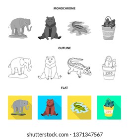 Isolated object of nature  and fun  icon. Set of nature  and entertainment stock vector illustration.