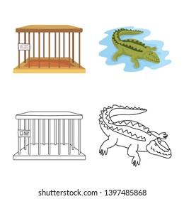 Isolated object  nature  and fun  icon. Set  nature  and entertainment stock symbol for web.