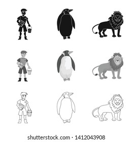 Isolated object of nature  and fun  icon. Collection of nature  and entertainment stock vector illustration.